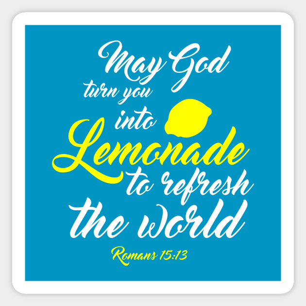 Lemonade Christian Shirts Sticker by TGprophetdesigns